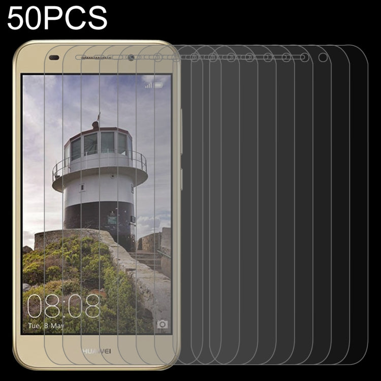 50 PCS 0.26mm 9H 2.5D Tempered Glass Film For Huawei Y3 2018