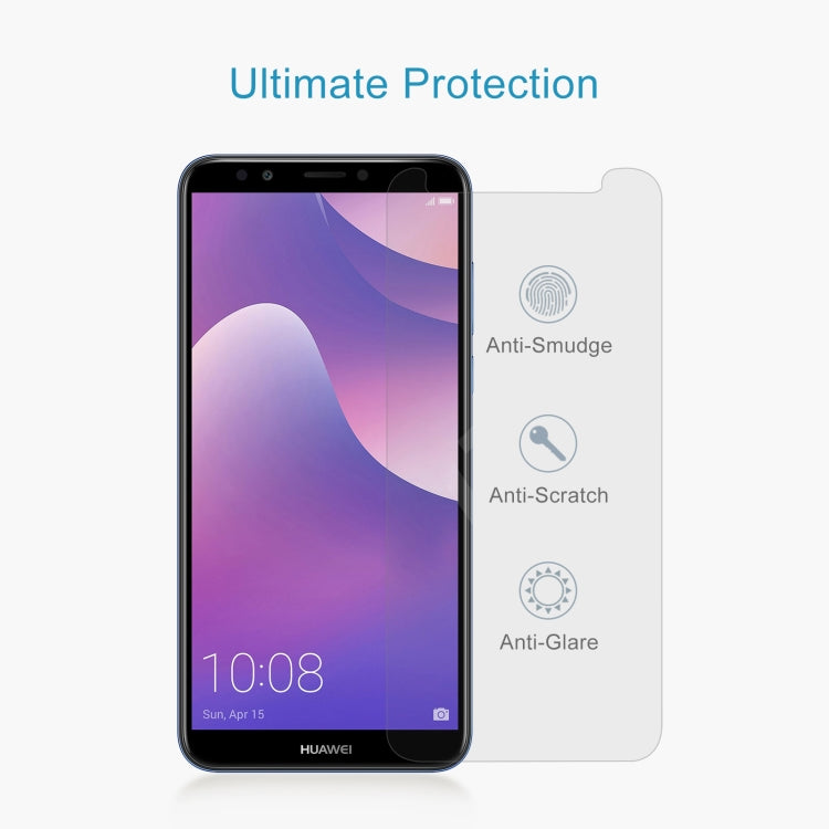 50 PCS 0.26mm 9H 2.5D Tempered Glass Film For Huawei Y7 Prime