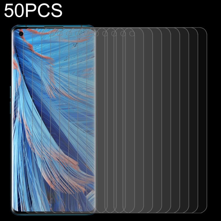50 PCS 0.26mm 9H 2.5D Tempered Glass Film For OPPO Find X2
