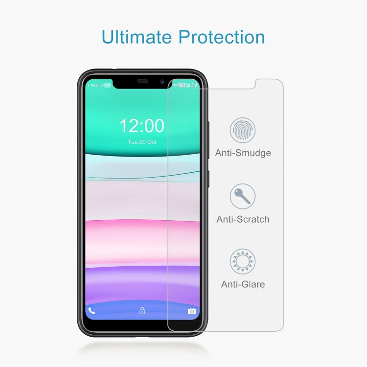 10 PCS 0.26mm 9H 2.5D Tempered Glass Film For Oukitel C22