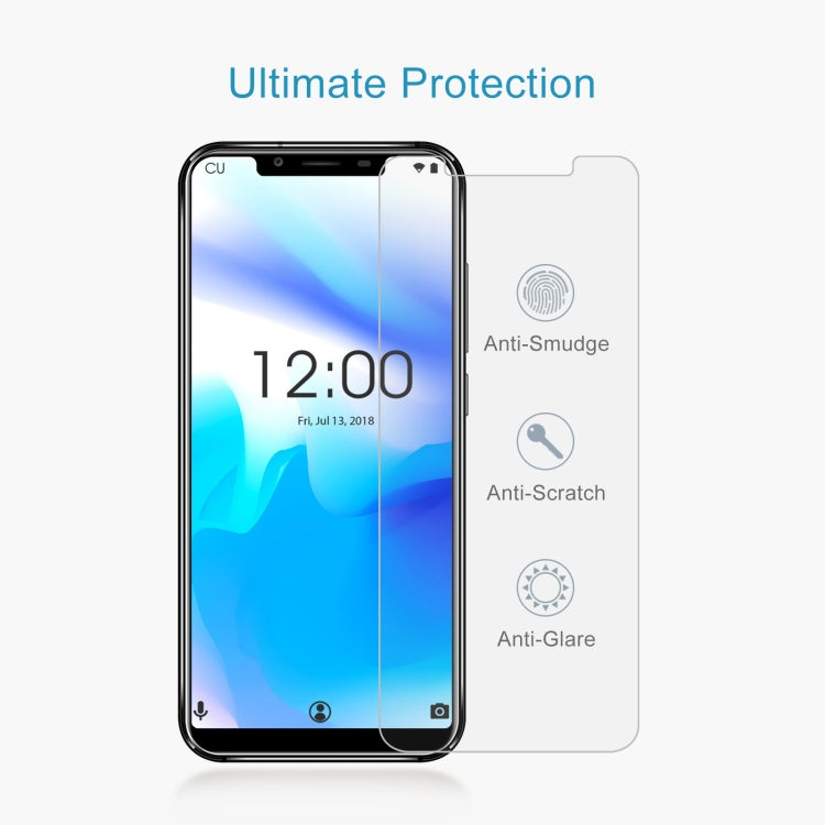 10 PCS 0.26mm 9H 2.5D Tempered Glass Film For Oukitel U18