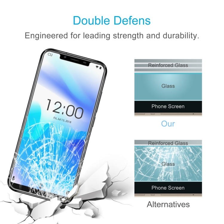 10 PCS 0.26mm 9H 2.5D Tempered Glass Film For Oukitel U18