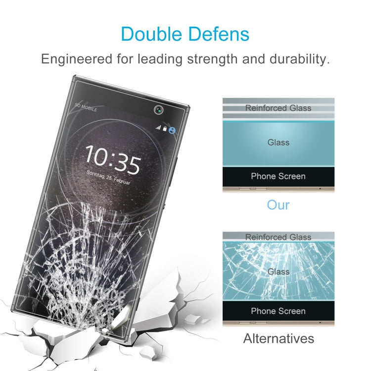 10 PCS 0.26mm 9H 2.5D Tempered Glass Film For Sony Xperia XA2