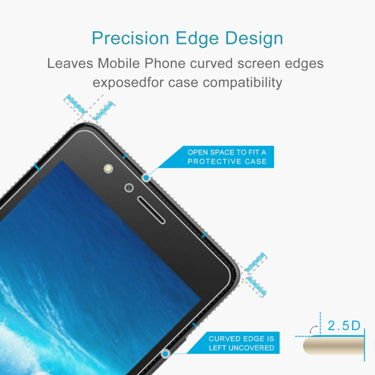 10 PCS 0.26mm 9H 2.5D Tempered Glass Film For Tecno S6