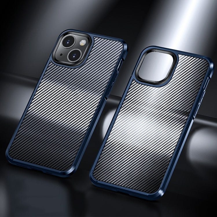 For iPhone 13 mini Ice Crystal Carbon Fiber Phone Case