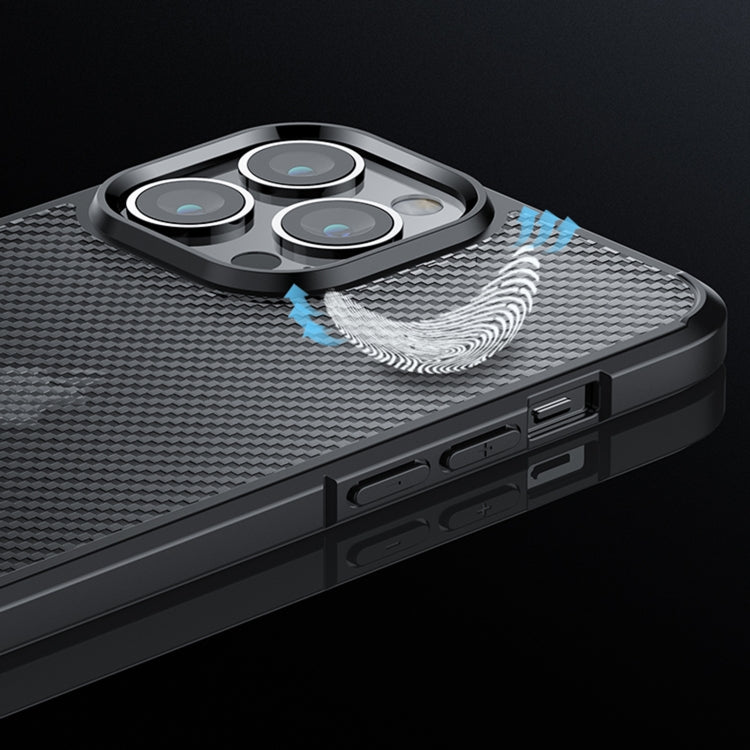 For iPhone 13 mini Ice Crystal Carbon Fiber Phone Case