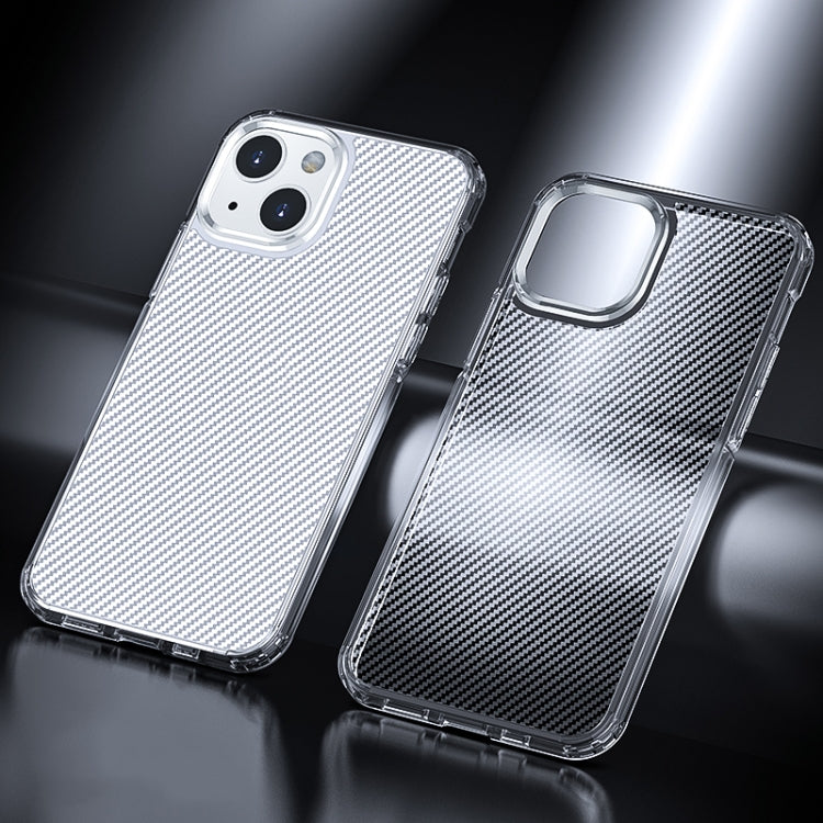 For iPhone 13 mini Ice Crystal Carbon Fiber Phone Case