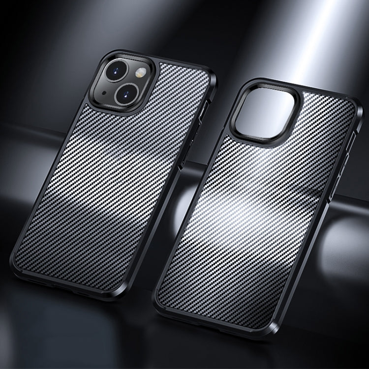 For iPhone 13 Ice Crystal Carbon Fiber Phone Case