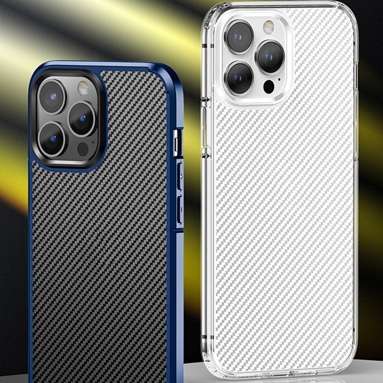 For iPhone 13 Ice Crystal Carbon Fiber Phone Case