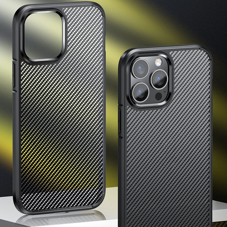 For iPhone 13 Pro Ice Crystal Carbon Fiber Phone Case