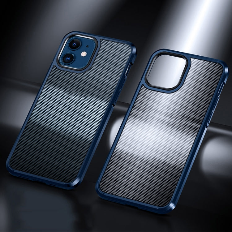 For iPhone 12 mini Ice Crystal Carbon Fiber Phone Case