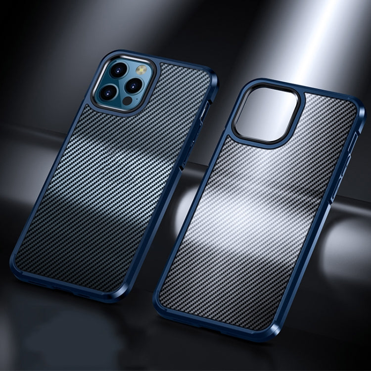 For iPhone 12 / 12 Pro Ice Crystal Carbon Fiber Phone Case