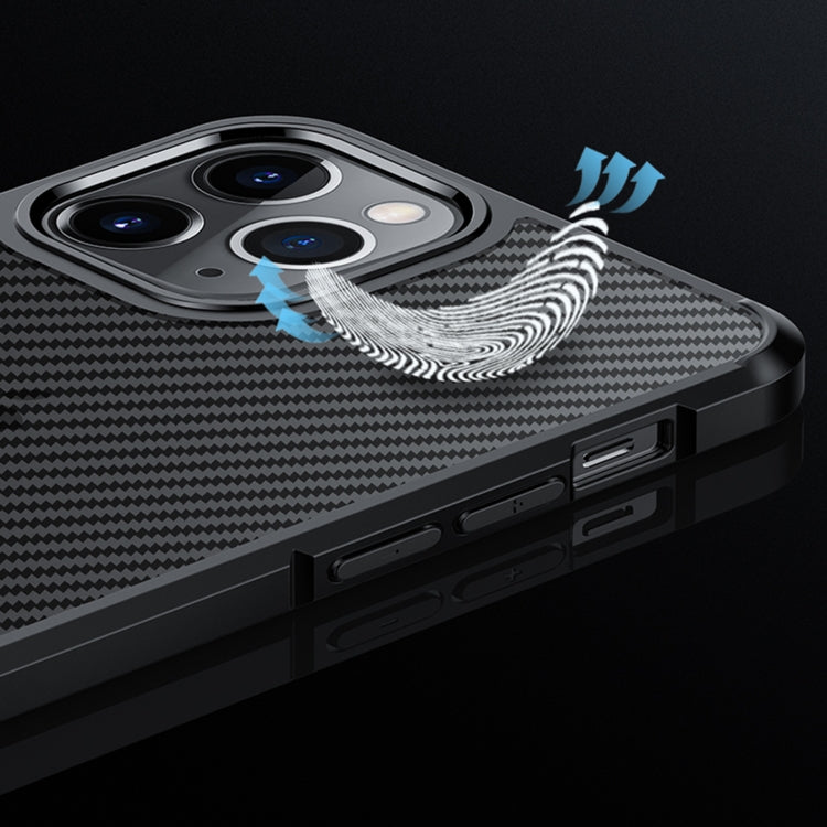 For iPhone 12 / 12 Pro Ice Crystal Carbon Fiber Phone Case