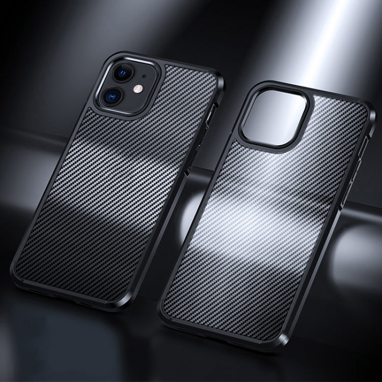For iPhone 11 Ice Crystal Carbon Fiber Phone Case