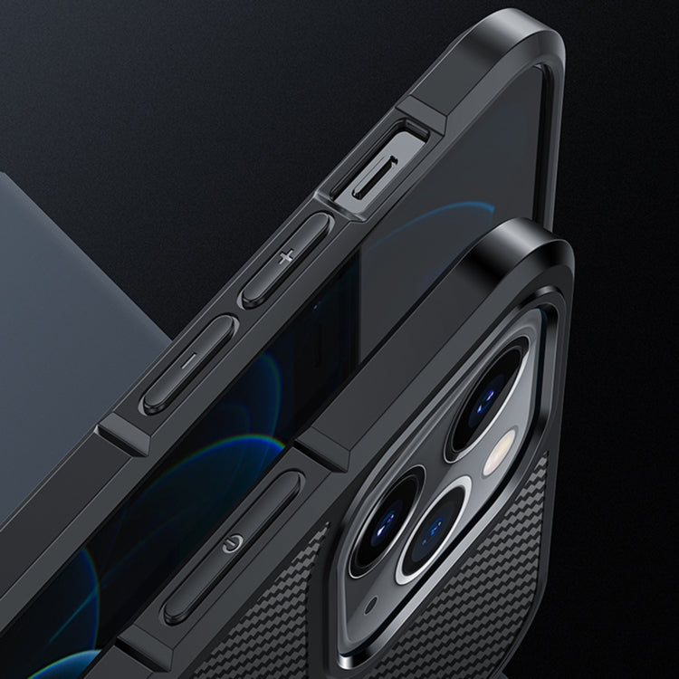 For iPhone 11 Ice Crystal Carbon Fiber Phone Case