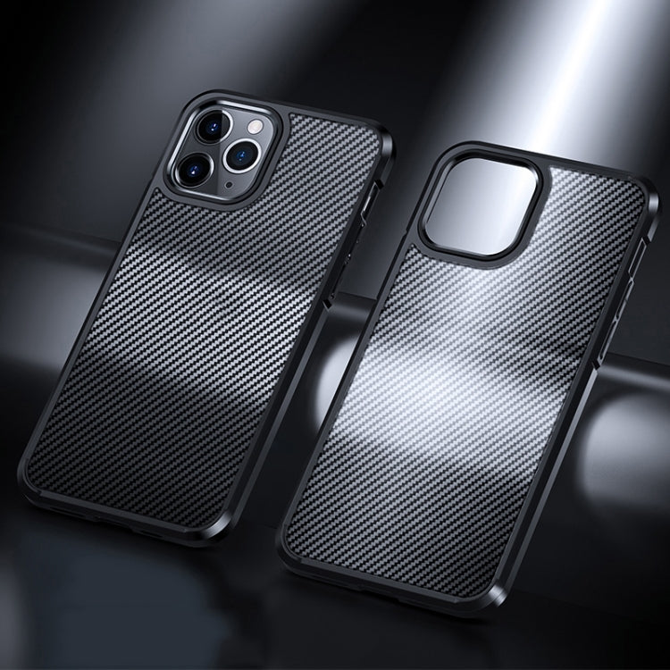 For iPhone 11 Pro Max Ice Crystal Carbon Fiber Phone Case