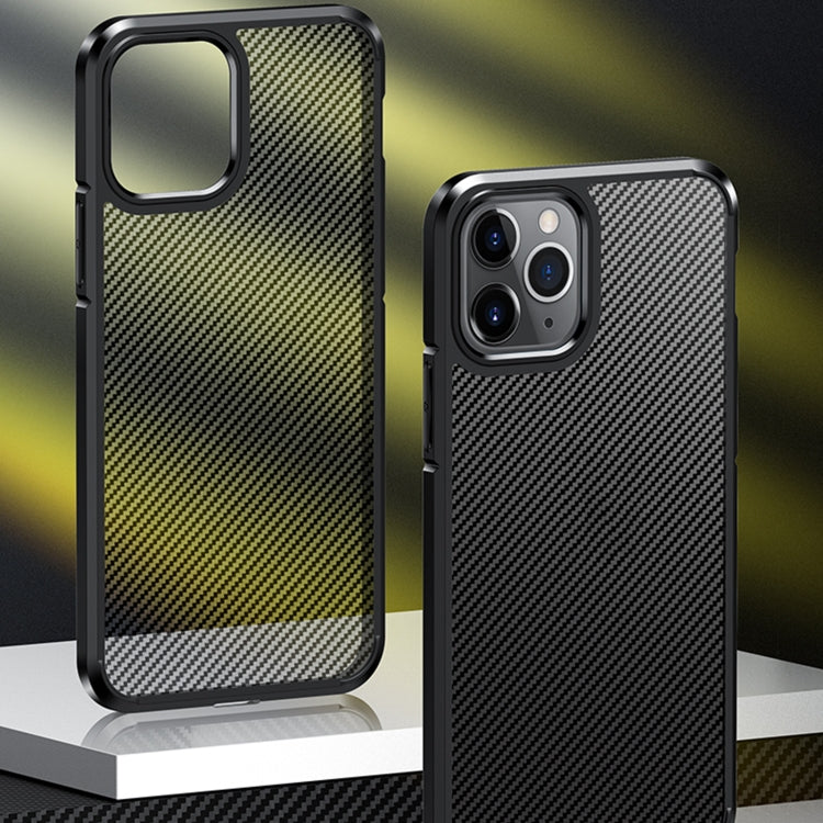 For iPhone 11 Pro Max Ice Crystal Carbon Fiber Phone Case