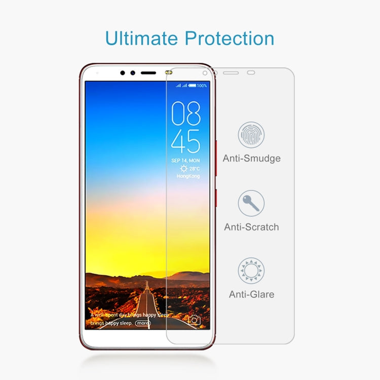 10 PCS 0.26mm 9H 2.5D Tempered Glass Film For Tecno Spark 2
