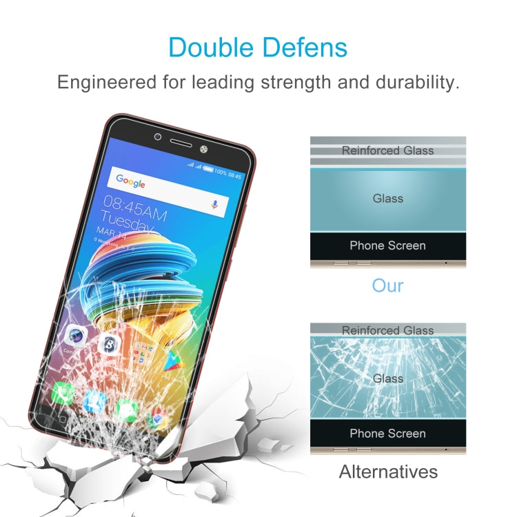10 PCS 0.26mm 9H 2.5D Tempered Glass Film For Tecno POP 1 Pro