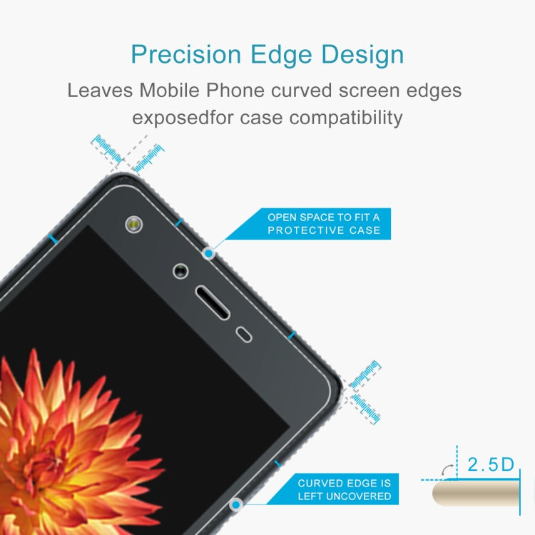 10 PCS 0.26mm 9H 2.5D Tempered Glass Film For Tecno W3