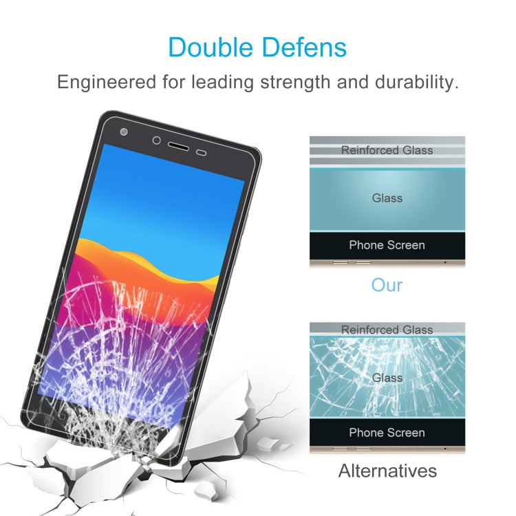 10 PCS 0.26mm 9H 2.5D Tempered Glass Film For Tecno WX3 LTE