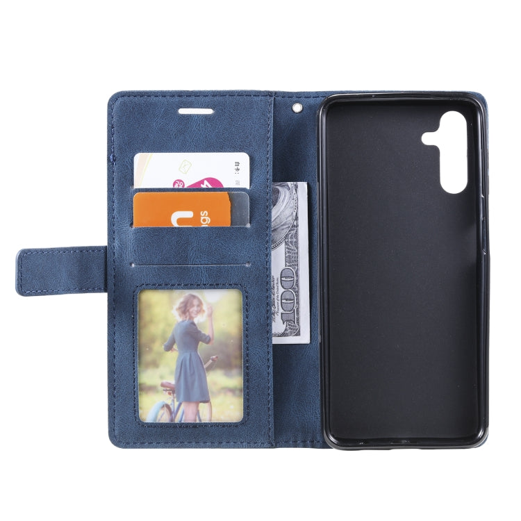 For Samsung Galaxy A13 5G Skin Feel Splicing Horizontal Flip Leather Phone Case