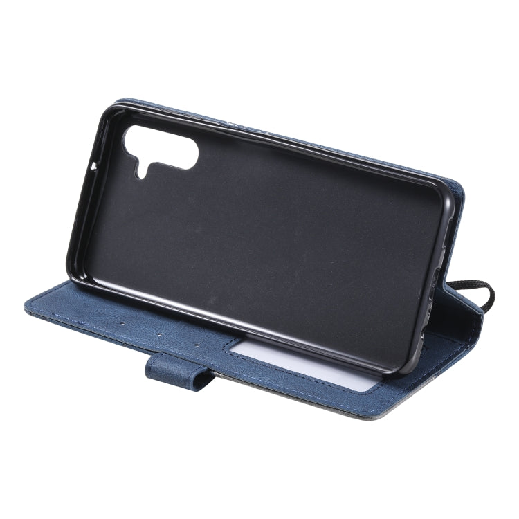 For Samsung Galaxy A13 5G Skin Feel Splicing Horizontal Flip Leather Phone Case