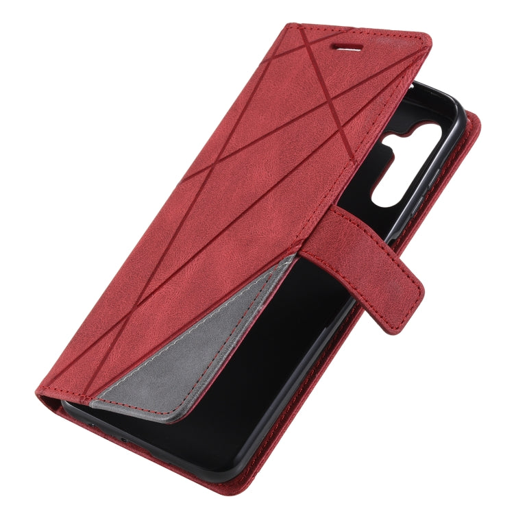 For Samsung Galaxy A13 5G Skin Feel Splicing Horizontal Flip Leather Phone Case