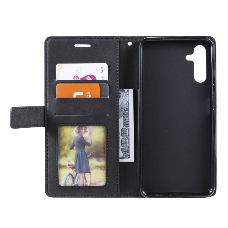 For Samsung Galaxy A13 5G Skin Feel Splicing Horizontal Flip Leather Phone Case