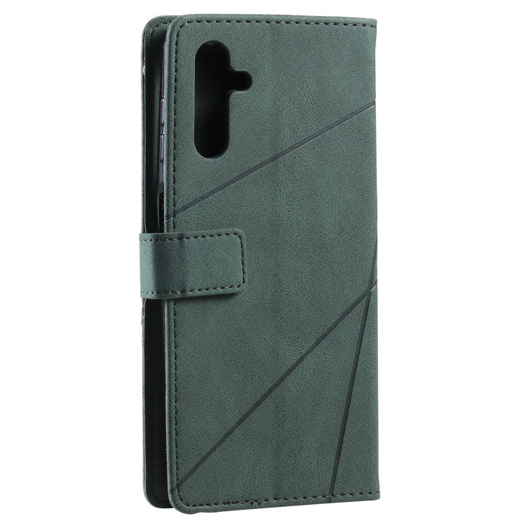 For Samsung Galaxy A13 5G Skin Feel Splicing Horizontal Flip Leather Phone Case
