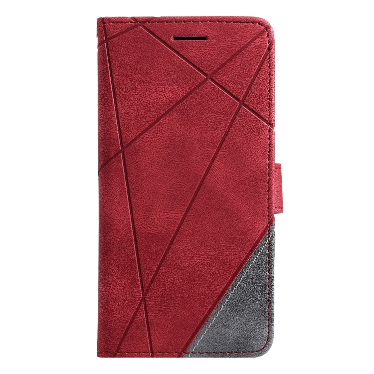 For Samsung Galaxy S22+ 5G Skin Feel Splicing Horizontal Flip Leather Phone Case