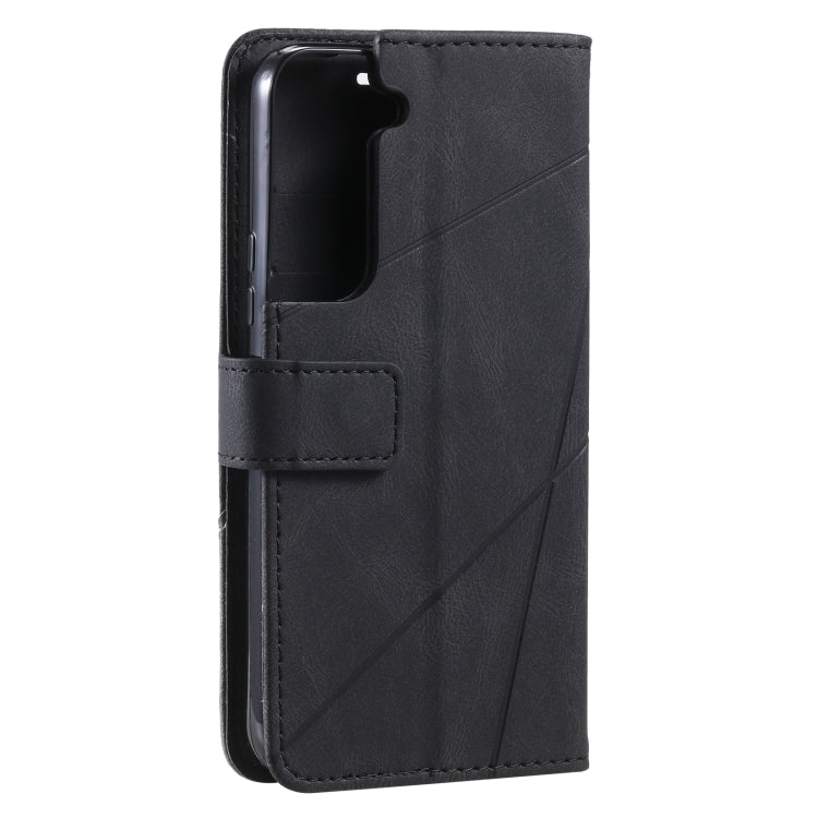 For Samsung Galaxy S22+ 5G Skin Feel Splicing Horizontal Flip Leather Phone Case