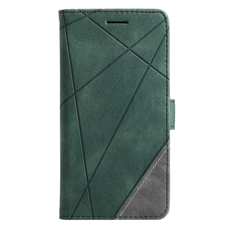 For Samsung Galaxy S22+ 5G Skin Feel Splicing Horizontal Flip Leather Phone Case