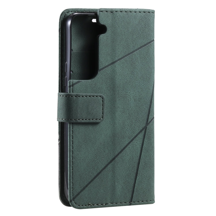 For Samsung Galaxy S22+ 5G Skin Feel Splicing Horizontal Flip Leather Phone Case