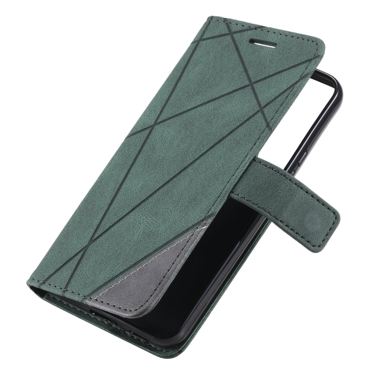 For Samsung Galaxy S22+ 5G Skin Feel Splicing Horizontal Flip Leather Phone Case