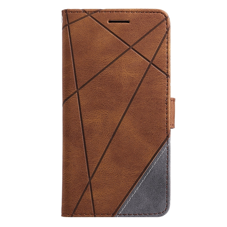 For Samsung Galaxy S22+ 5G Skin Feel Splicing Horizontal Flip Leather Phone Case