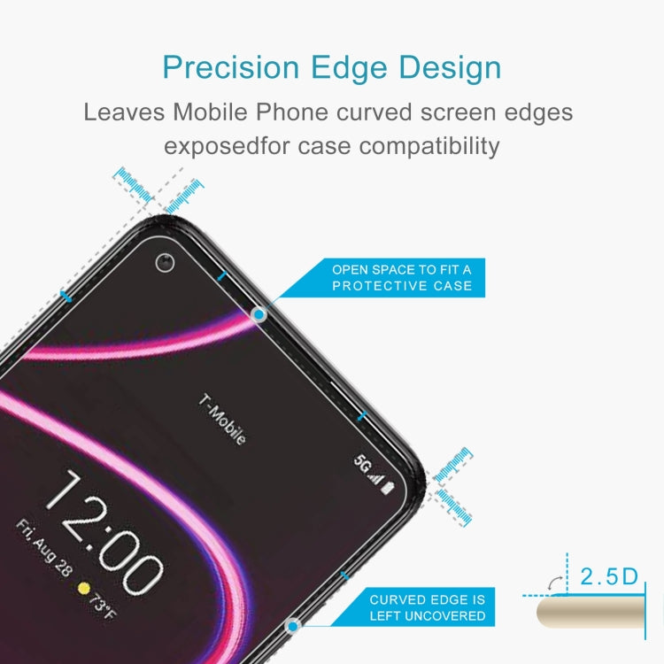 10 PCS 0.26mm 9H 2.5D Tempered Glass Film For T-Mobile REVVL 5G
