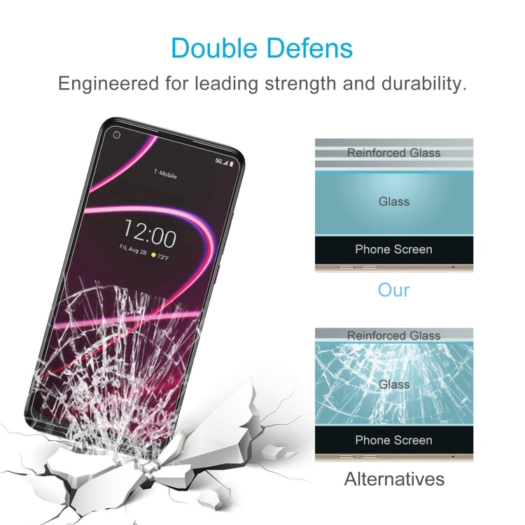 10 PCS 0.26mm 9H 2.5D Tempered Glass Film For T-Mobile REVVL 5G