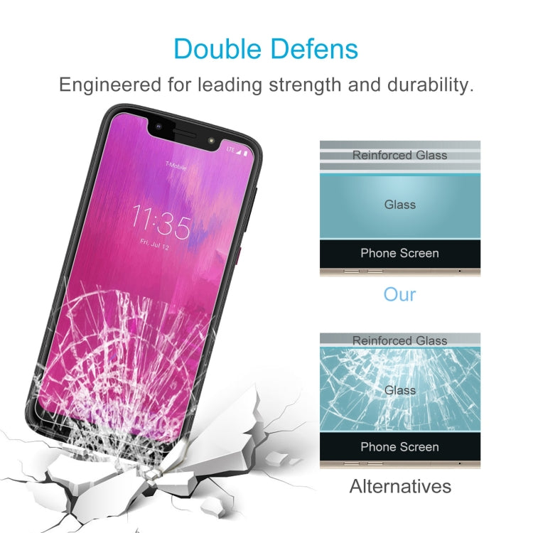 10 PCS 0.26mm 9H 2.5D Tempered Glass Film For T-Mobile Revvlry