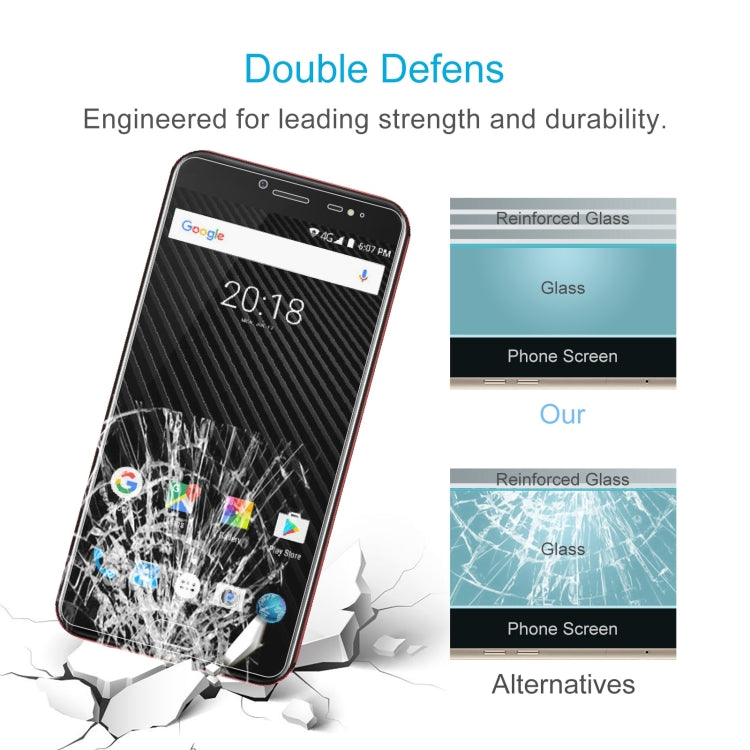 10 PCS 0.26mm 9H 2.5D Tempered Glass Film For Ulefone T1