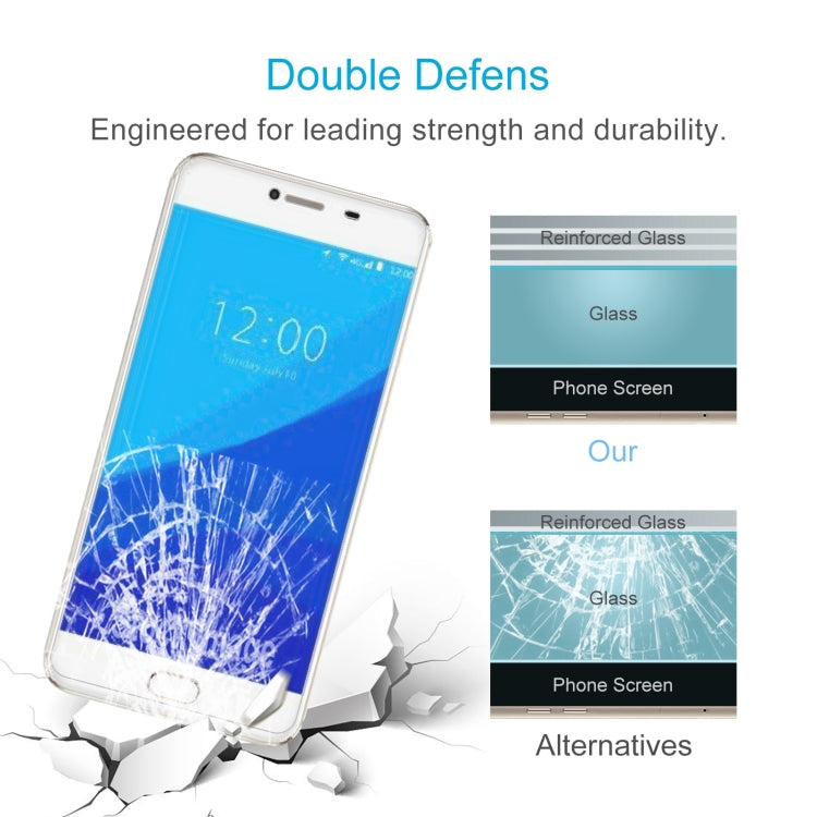 10 PCS 0.26mm 9H 2.5D Tempered Glass Film For Umidigi C NOT