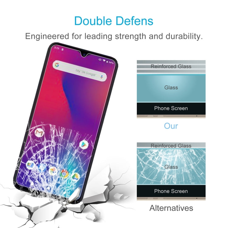 10 PCS 0.26mm 9H 2.5D Tempered Glass Film For Umidigi F1