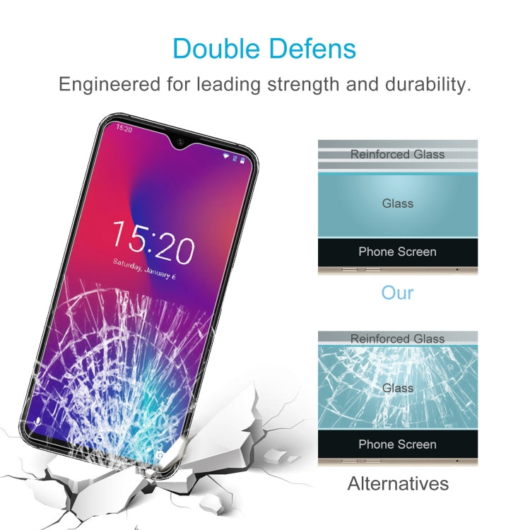 10 PCS 0.26mm 9H 2.5D Tempered Glass Film For Umidigi One Max