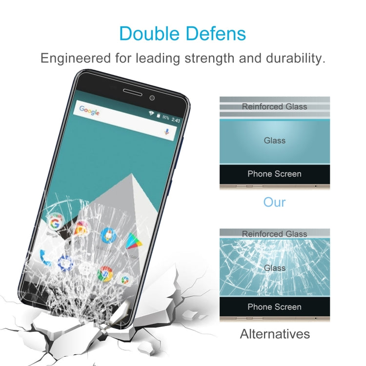 10 PCS 0.26mm 9H 2.5D Tempered Glass Film For Vernee M5