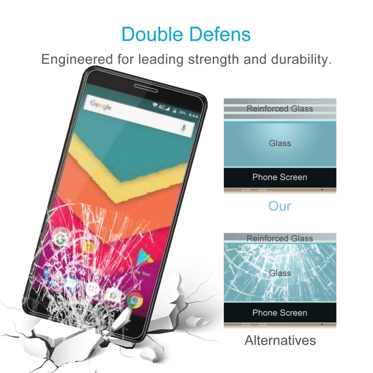 10 PCS 0.26mm 9H 2.5D Tempered Glass Film For Vernee Thor Plus