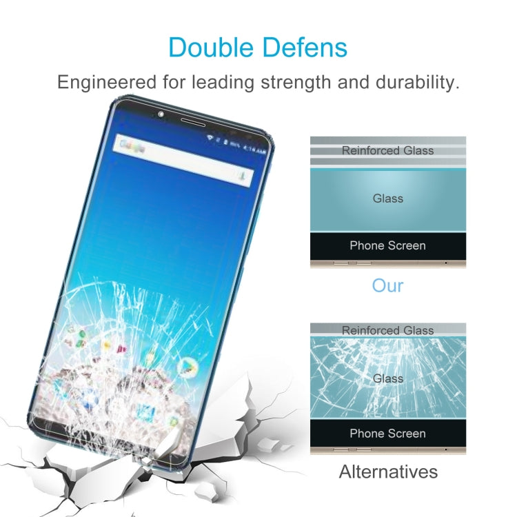 10 PCS 0.26mm 9H 2.5D Tempered Glass Film For Vernee X