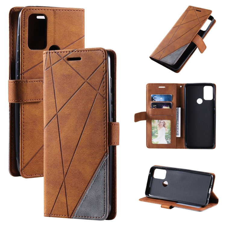 For Motorola Moto G Stylus 2021  Skin Feel Splicing Horizontal Flip Leather Phone Case