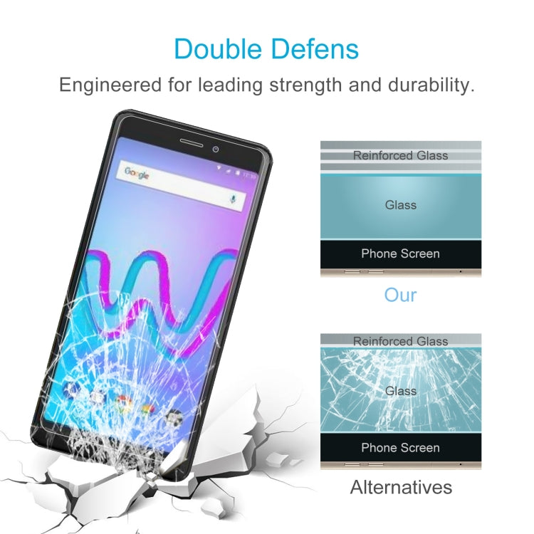 10 PCS 0.26mm 9H 2.5D Tempered Glass Film For Wiko Jerry 3