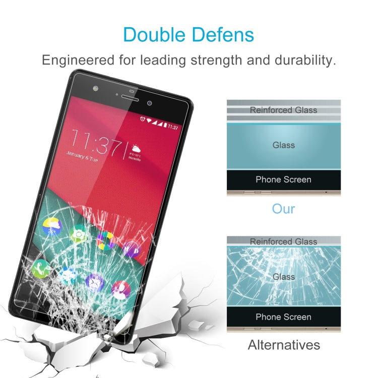10 PCS 0.26mm 9H 2.5D Tempered Glass Film For Wiko PULP 4G