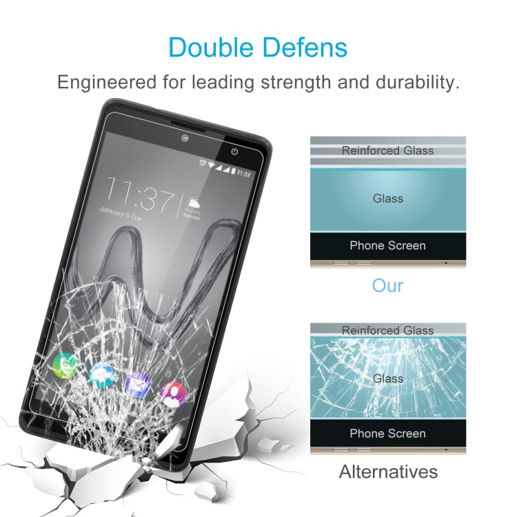 10 PCS 0.26mm 9H 2.5D Tempered Glass Film For Wiko Robby 2